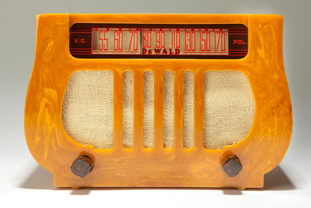 KNOB Hexagonal Brown bakelite vintage Radio 32 mm dwide 1/4 dia